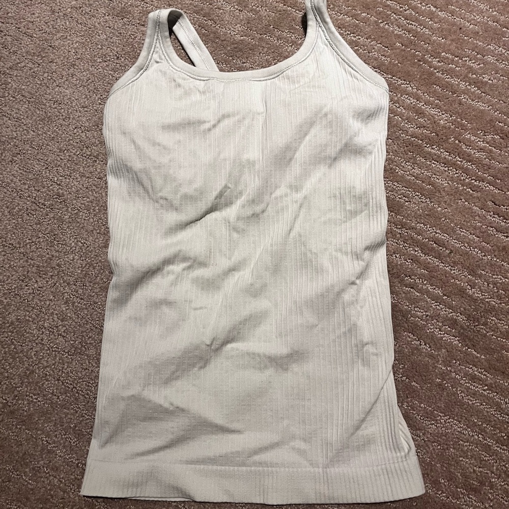 Lululemon Athletica “BONE color” Ebb to Street Tank